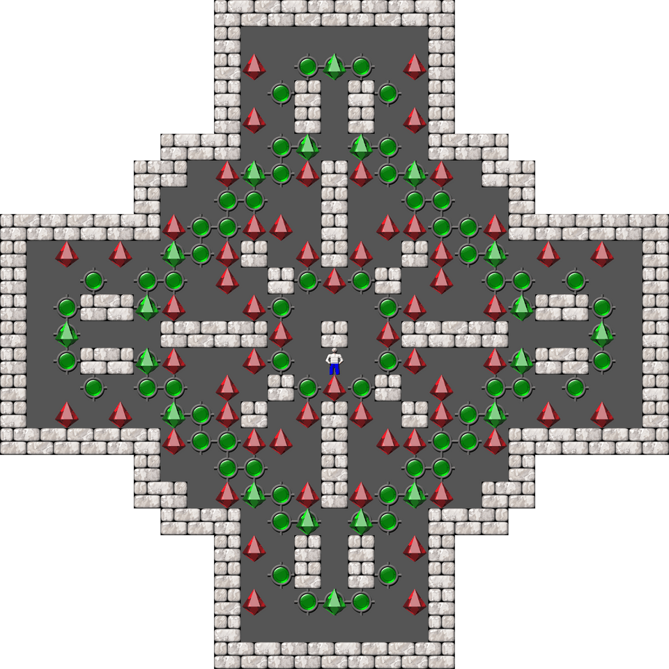 Sokoban Sasquatch 07 Arranged level 49